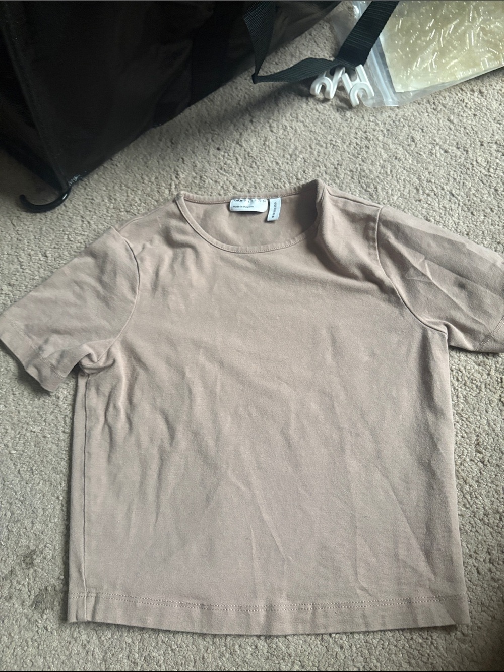 Women’s Crew Neck Short Sleeve Shirt - Beige